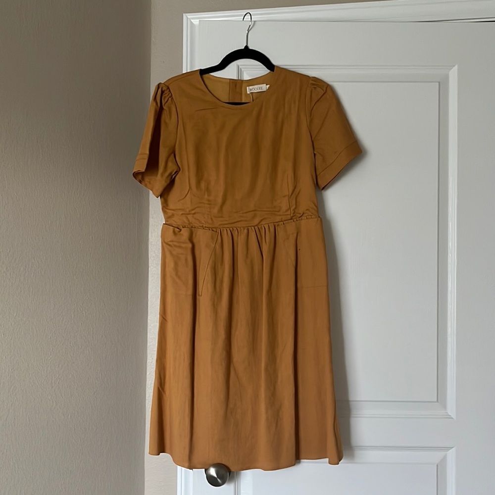 Roolee Mustard Dress with Pockets NWT